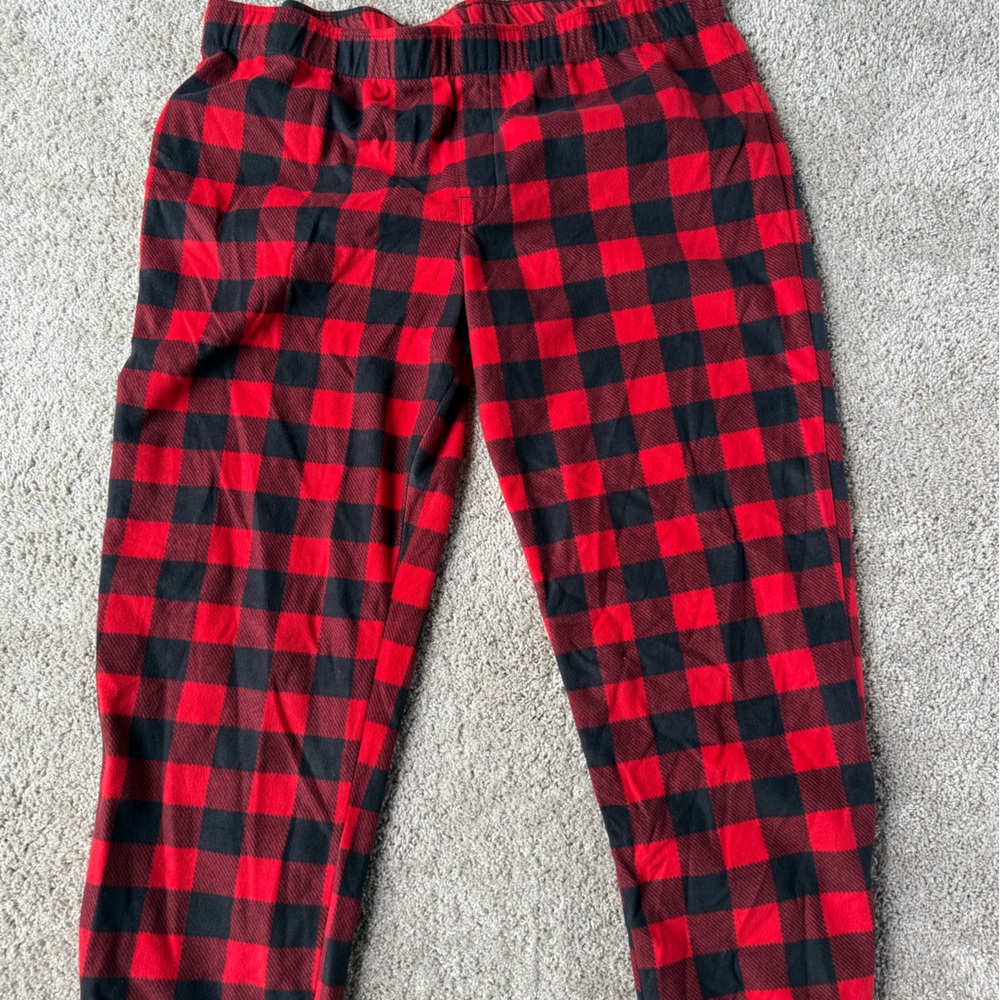 Target Red and Black Sweatpants with Elastic Waistband